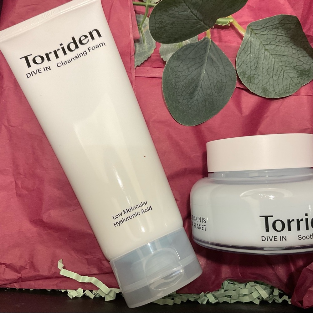 Torriden cleansing foam and soothing cream set